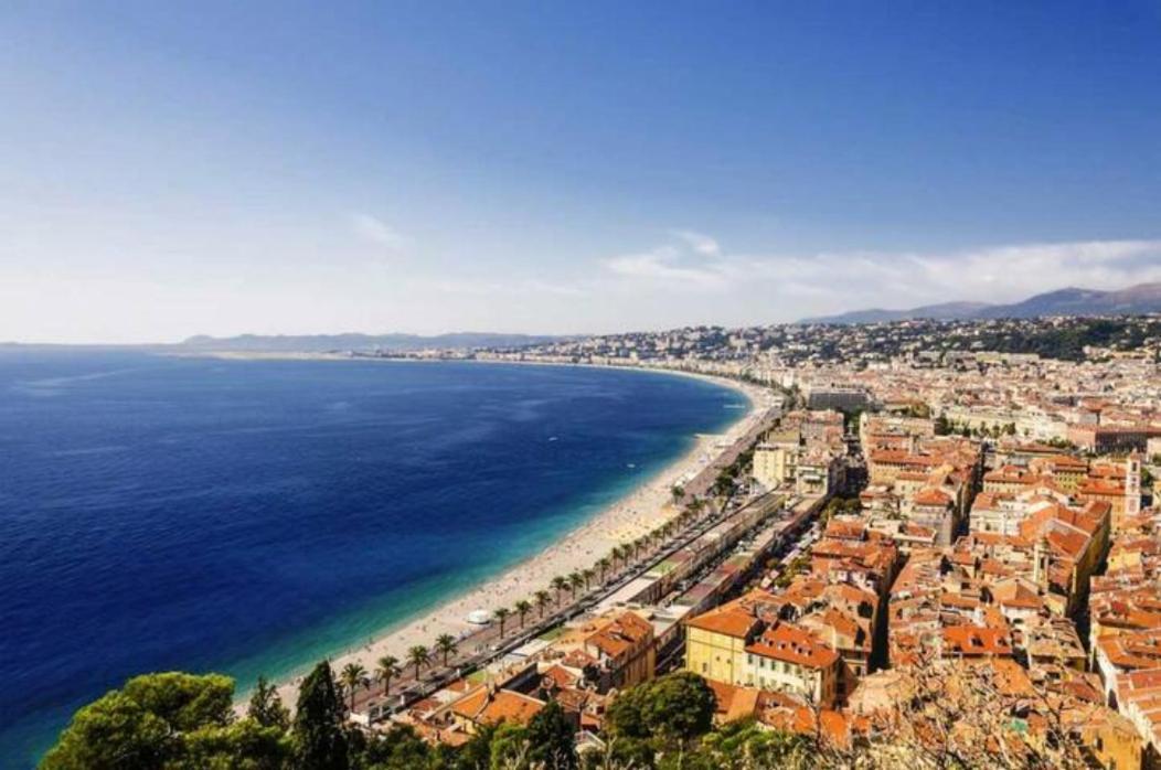 Vue Mer Et Montagne Panoramique Nice Bagian luar foto